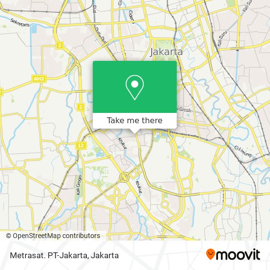 Metrasat. PT-Jakarta map