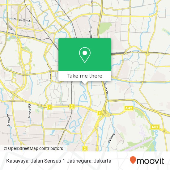 Kasavaya, Jalan Sensus 1 Jatinegara map