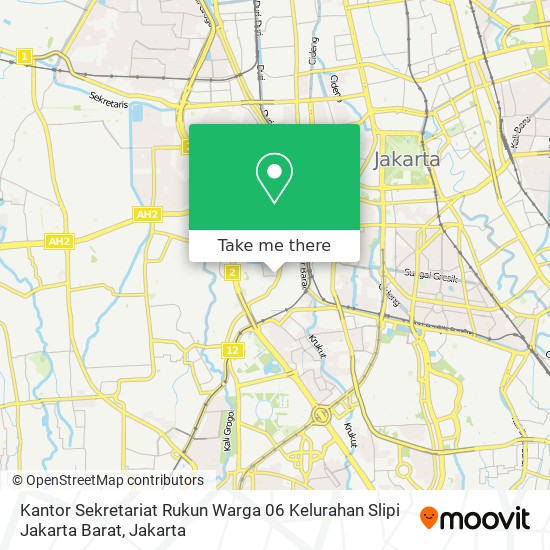 Kantor Sekretariat Rukun Warga 06 Kelurahan Slipi Jakarta Barat map