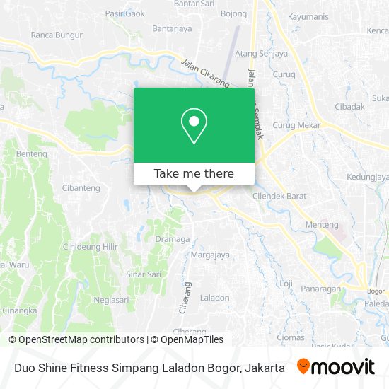 Duo Shine Fitness Simpang Laladon Bogor map