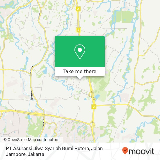 PT Asuransi Jiwa Syariah Bumi Putera, Jalan Jambore map