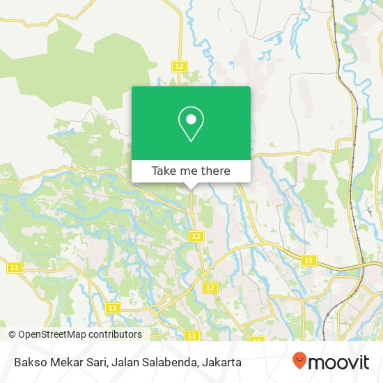 Bakso Mekar Sari, Jalan Salabenda map