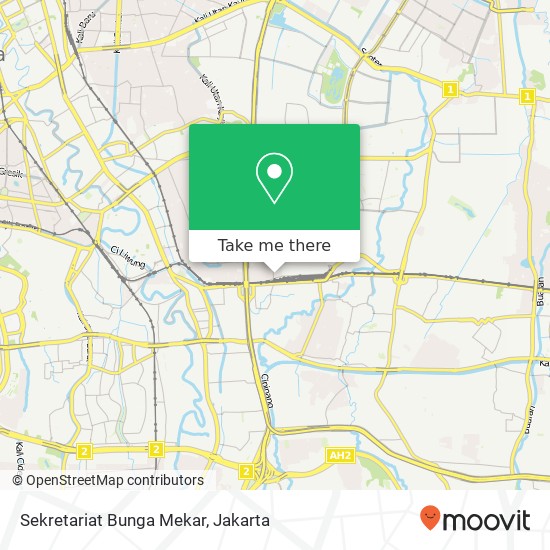 Sekretariat Bunga Mekar map