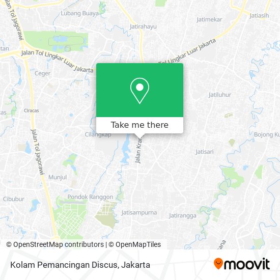 Kolam Pemancingan Discus map