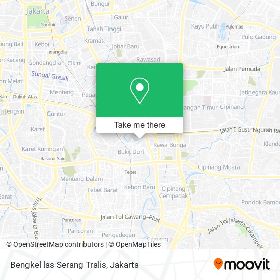 Bengkel las Serang Tralis map