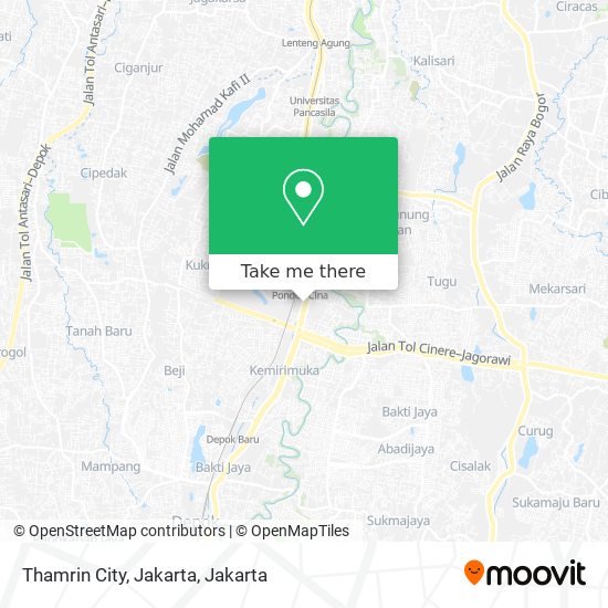 Thamrin City, Jakarta map