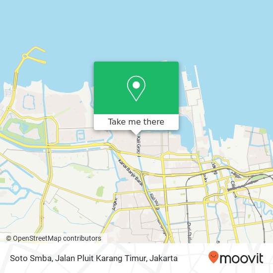 Soto Smba, Jalan Pluit Karang Timur map