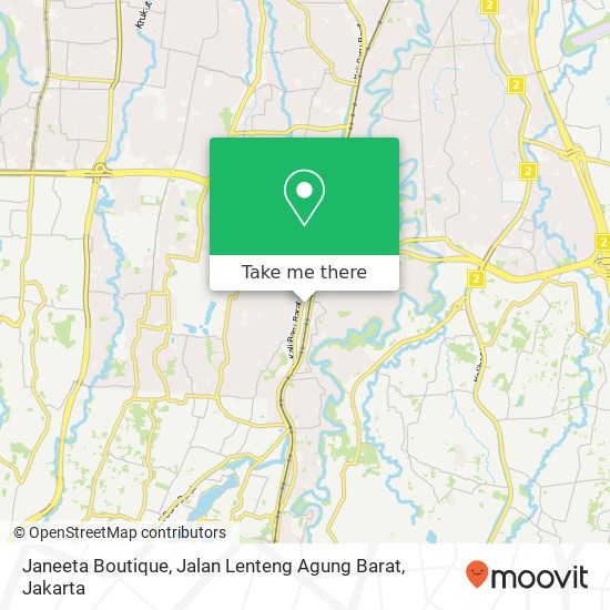 Janeeta Boutique, Jalan Lenteng Agung Barat map