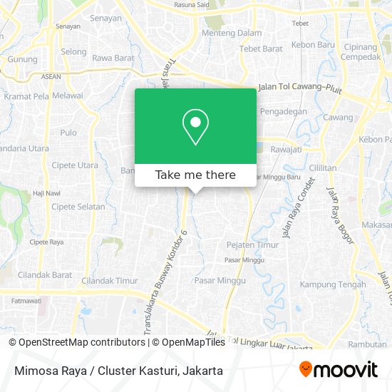Mimosa Raya / Cluster Kasturi map