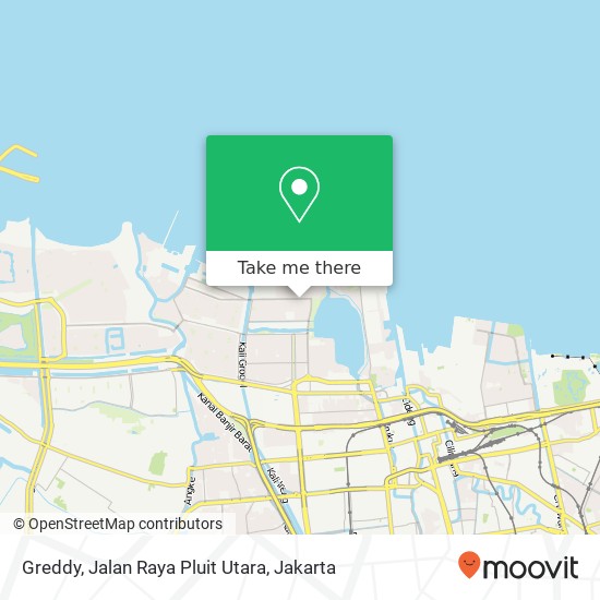 Greddy, Jalan Raya Pluit Utara map