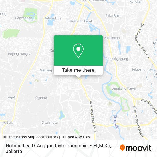 Notaris Lea D. Anggundhyta Ramschie, S.H.,M.Kn map
