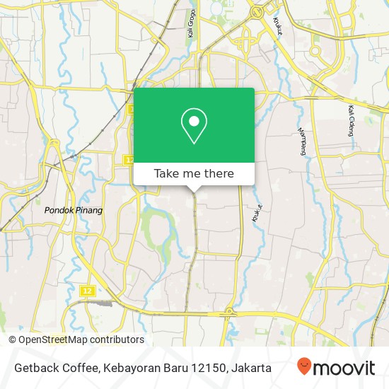 Getback Coffee, Kebayoran Baru 12150 map