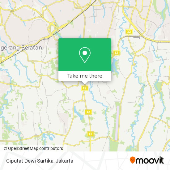 Ciputat Dewi Sartika map