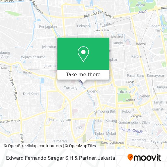 Edward Fernando Siregar S H & Partner map