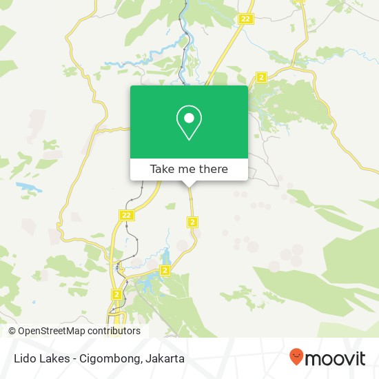 Lido Lakes - Cigombong map
