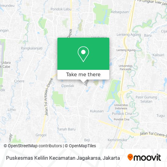 Puskesmas Kelilin Kecamatan Jagakarsa map