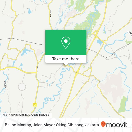 Bakso Mantap, Jalan Mayor Oking Cibinong map