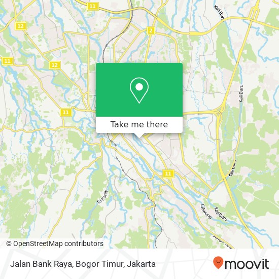 Jalan Bank Raya, Bogor Timur map