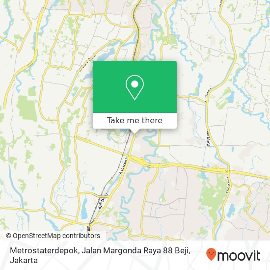 Metrostaterdepok, Jalan Margonda Raya 88 Beji map