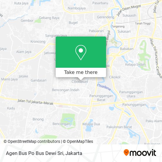 Agen Bus Po Bus Dewi Sri map