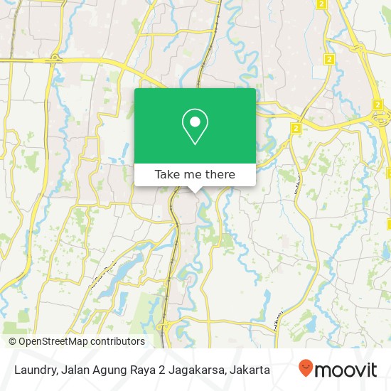 Laundry, Jalan Agung Raya 2 Jagakarsa map