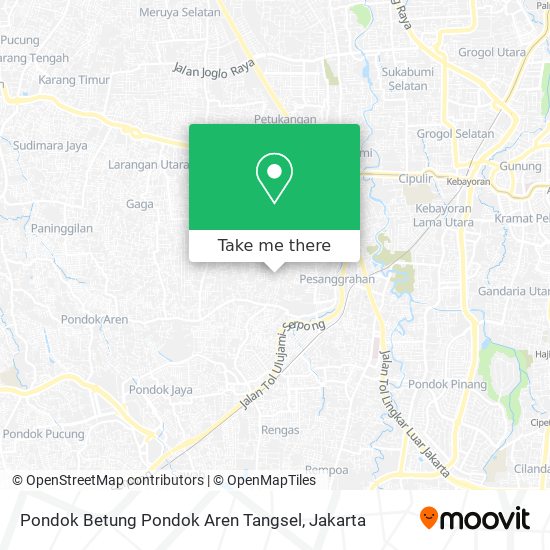 Pondok Betung Pondok Aren Tangsel map