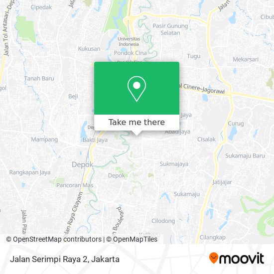 Jalan Serimpi Raya 2 map