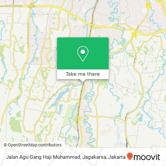 Jalan Agu Gang Haji Muhammad, Jagakarsa map