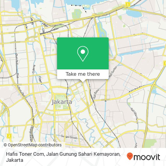 Hafis Toner Com, Jalan Gunung Sahari Kemayoran map