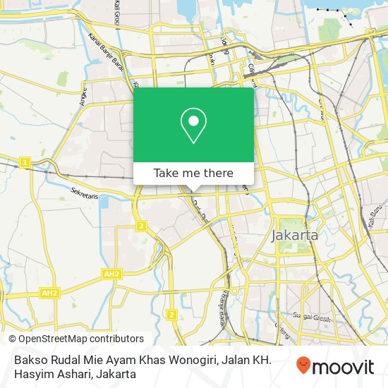 Bakso Rudal Mie Ayam Khas Wonogiri, Jalan KH. Hasyim Ashari map