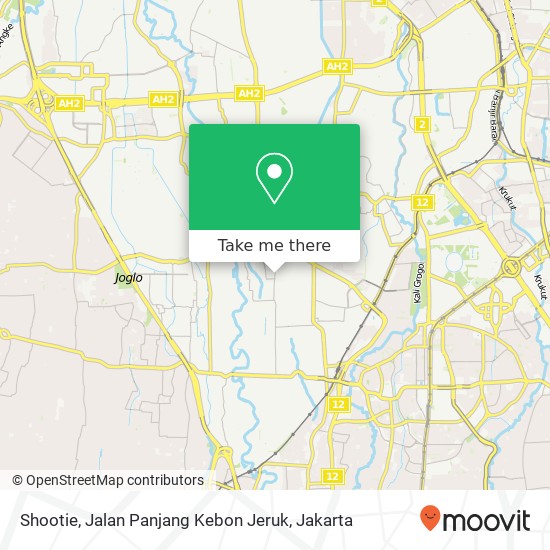 Shootie, Jalan Panjang Kebon Jeruk map