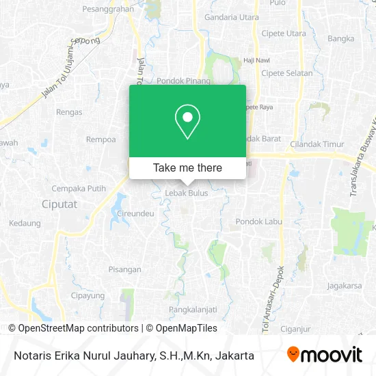 Notaris Erika Nurul Jauhary, S.H.,M.Kn map