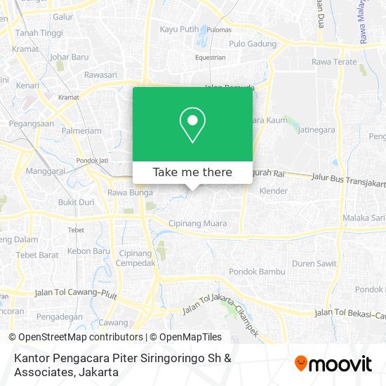 Kantor Pengacara Piter Siringoringo Sh & Associates map
