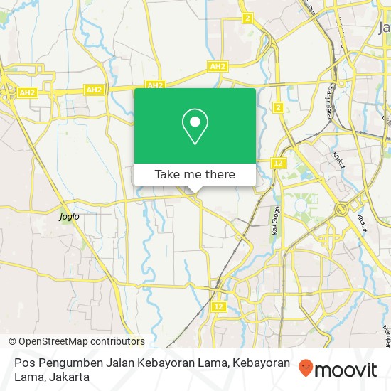 Pos Pengumben Jalan Kebayoran Lama, Kebayoran Lama map