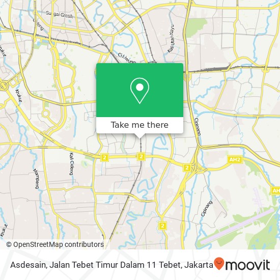 Asdesain, Jalan Tebet Timur Dalam 11 Tebet map