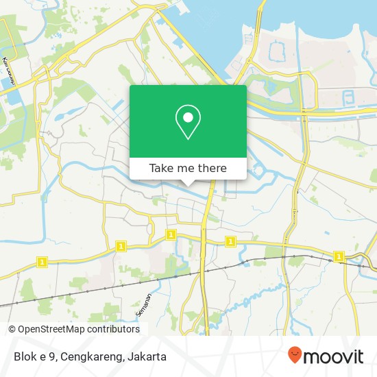 Blok e 9, Cengkareng map