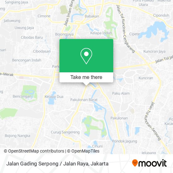 Jalan Gading Serpong / Jalan Raya map