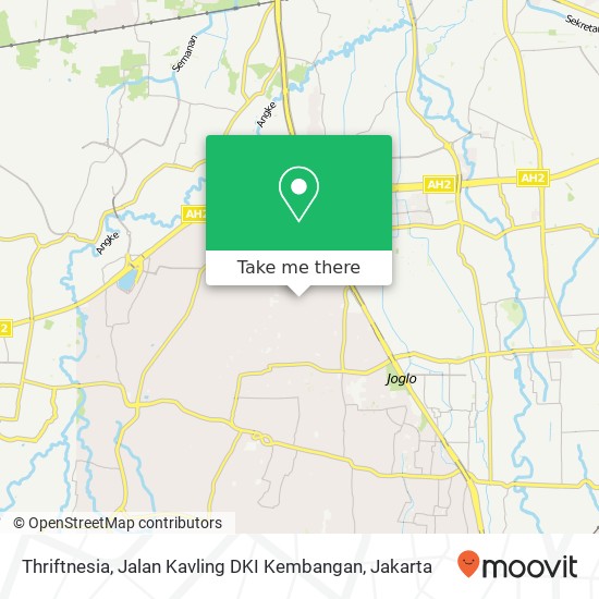 Thriftnesia, Jalan Kavling DKI Kembangan map