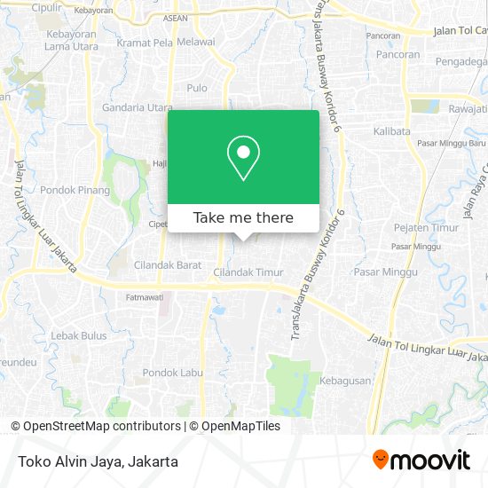 Toko Alvin Jaya map