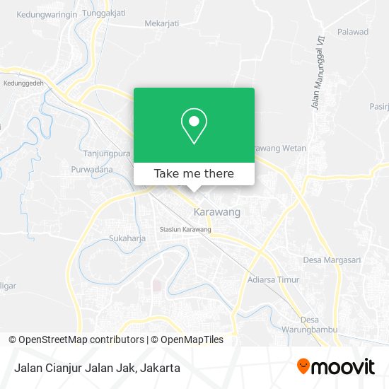 Jalan Cianjur Jalan Jak map