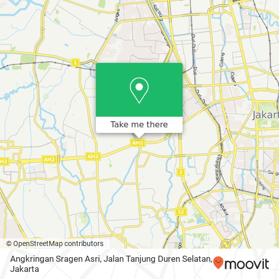 Angkringan Sragen Asri, Jalan Tanjung Duren Selatan map