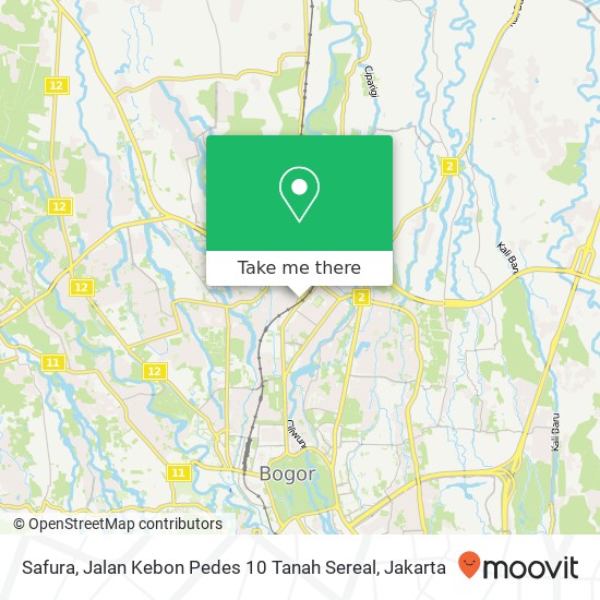 Safura, Jalan Kebon Pedes 10 Tanah Sereal map