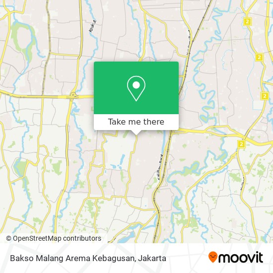 Bakso Malang Arema Kebagusan map