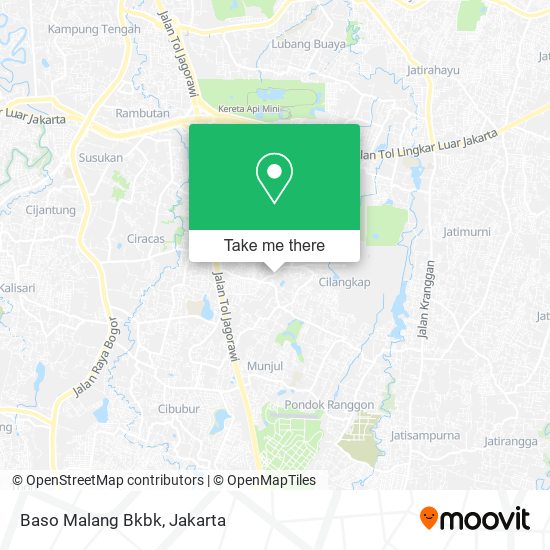 Baso Malang Bkbk map
