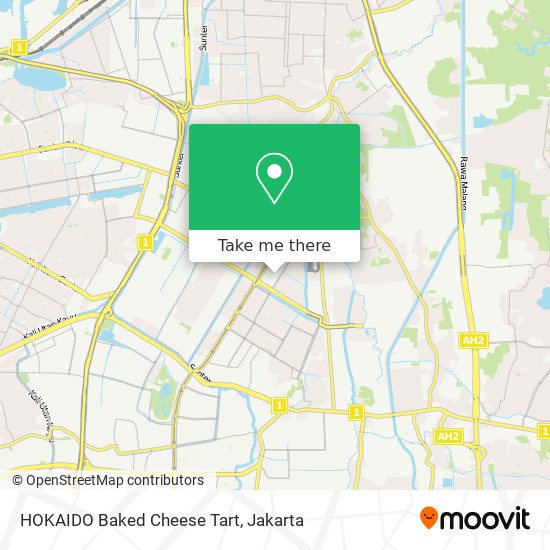 HOKAIDO Baked Cheese Tart map