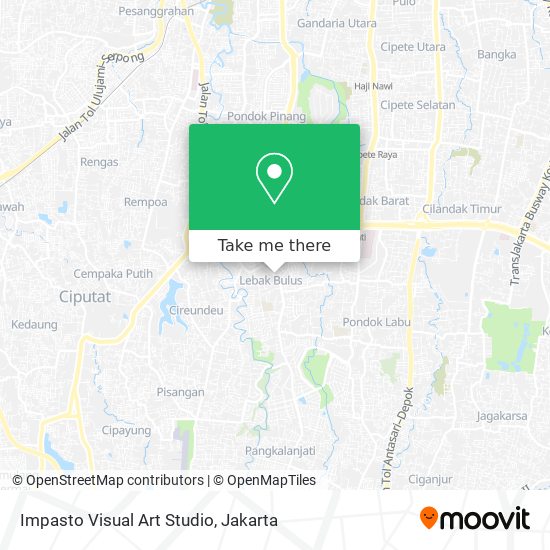 Impasto Visual Art Studio map