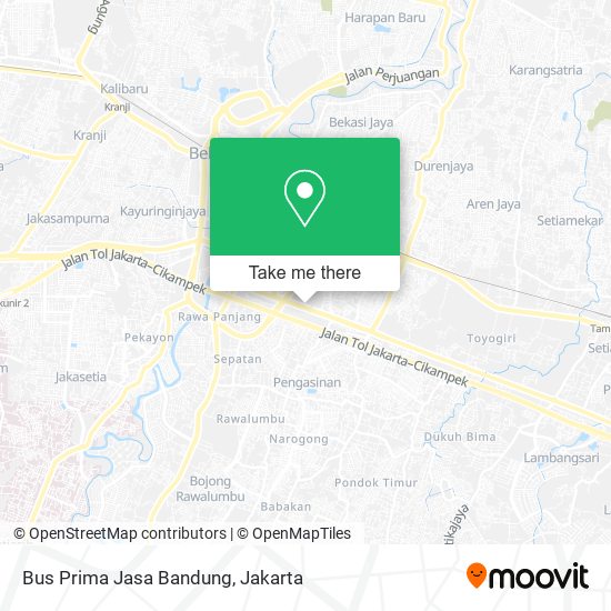 Bus Prima Jasa Bandung map