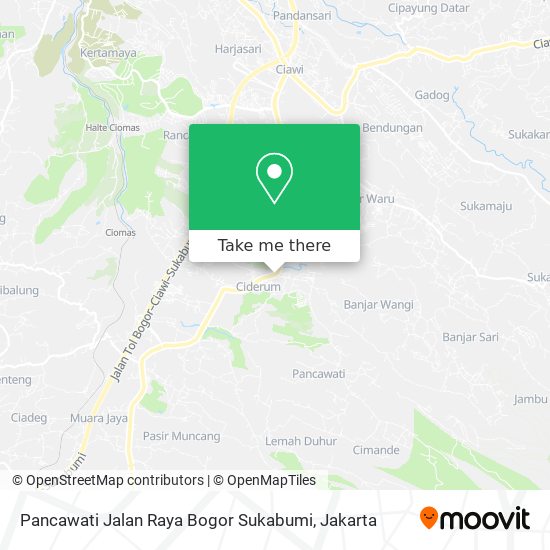 Pancawati Jalan Raya Bogor Sukabumi map