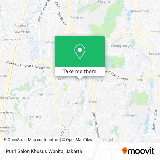 Putri Salon Khusus Wanita map