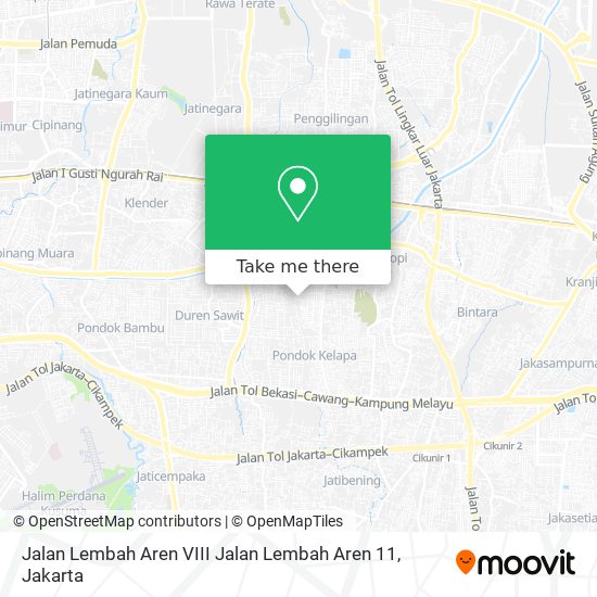 Jalan Lembah Aren VIII Jalan Lembah Aren 11 map